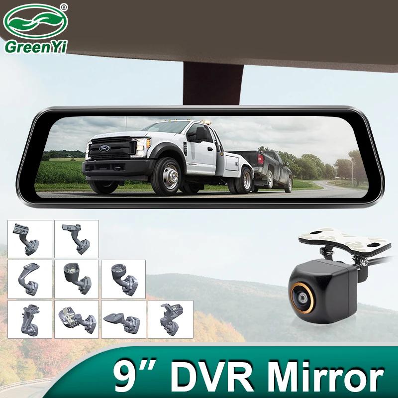 GreenYi 9 ġ IPS Ǯ HD ġ ũ DVR ڵ 2.5K   ĸ麸 ̷ ī޶ ڴ  ķ   